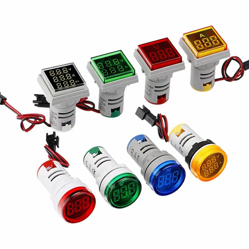 ຂະຫນາດໃຫຍ່ 22mm mini voltmeter / ammeter / hertz meter led ໄຟດິຈິຕອນ