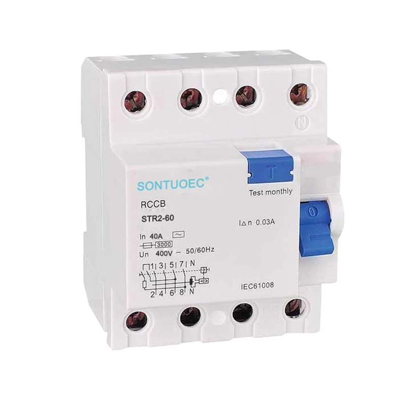 ປະເພດ AC AC 4P 63A / 30MA RCD