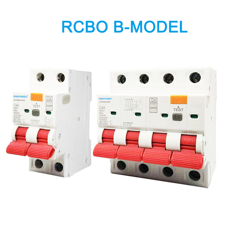 RCBO B ແບບ B-follow ປະຈຸບັນ 2p 4p 4p