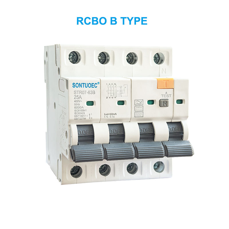 Stro7-63b RCBO B Typo 2p 4P ປະຈຸບັນ